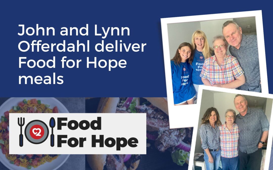 John and Lynn Offerdahl deliver Food for Hope meals